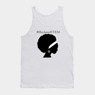 Black and stem Tank Top